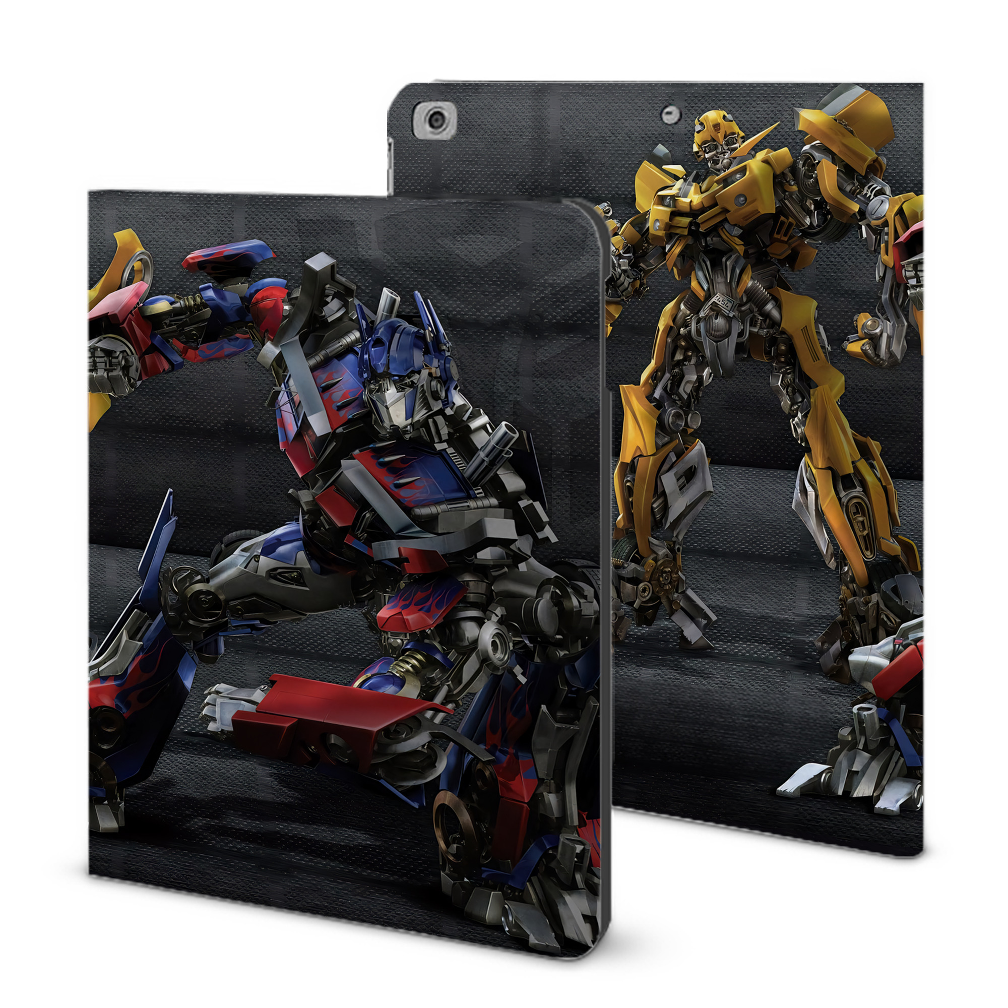 （画像用） Transformers トランスフォーマー IPad ケース ブック型 PUレザー TPU 耐衝撃 軽量 薄型 ペン収納なし 全面保護 IPad 各モデル対応